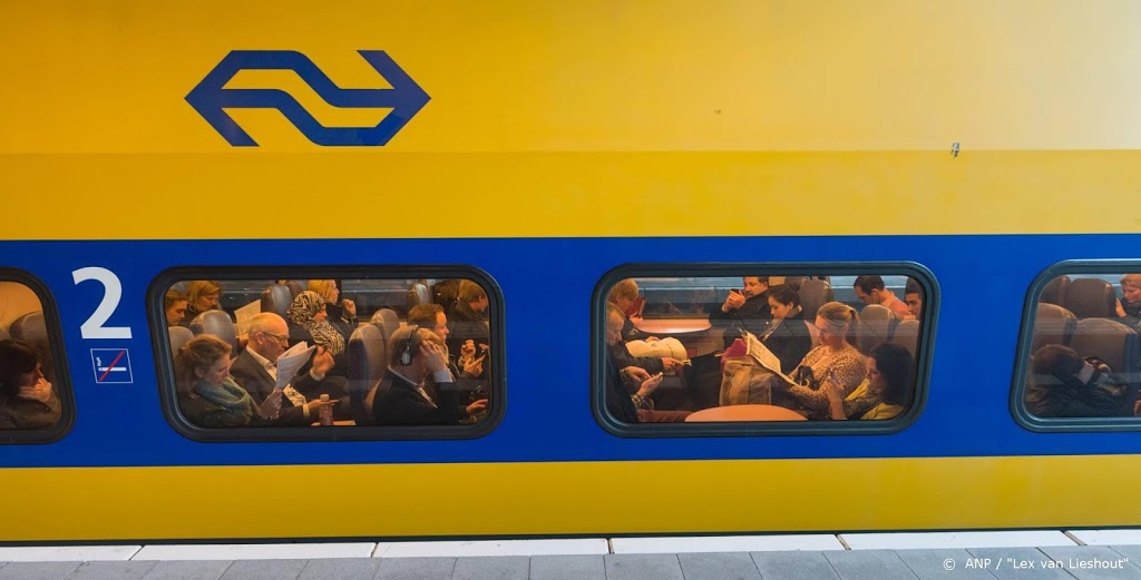 Tegel bij Sittard van viaduct op trein gegooid