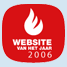 Uitslag website van het jaar 2006