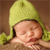 Schattige slapende baby