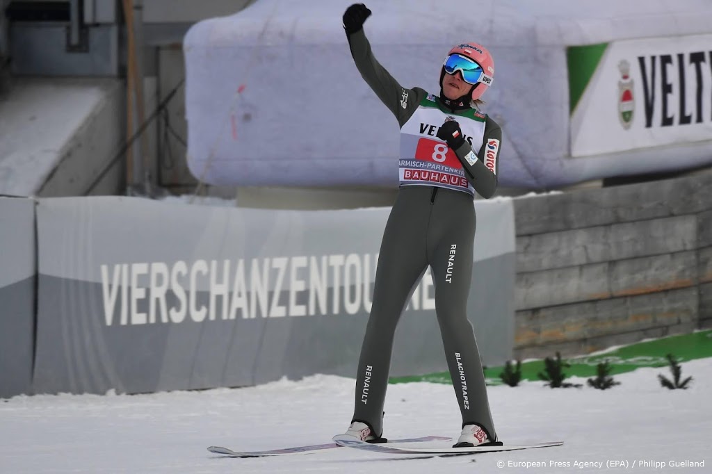 Pool Kubacki wint met recordsprong nieuwjaarsspringen Garmisch