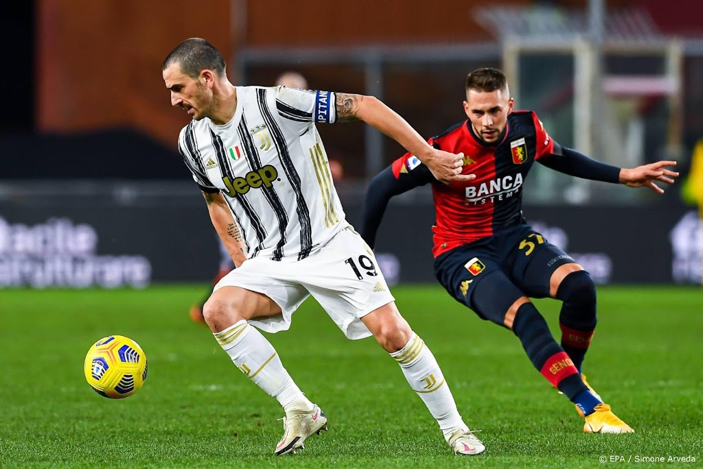 Juventus voorlopig zonder positief geteste Bonucci
