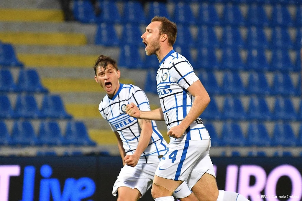 Invaller Eriksen helpt aanstaand kampioen Inter langs Crotone
