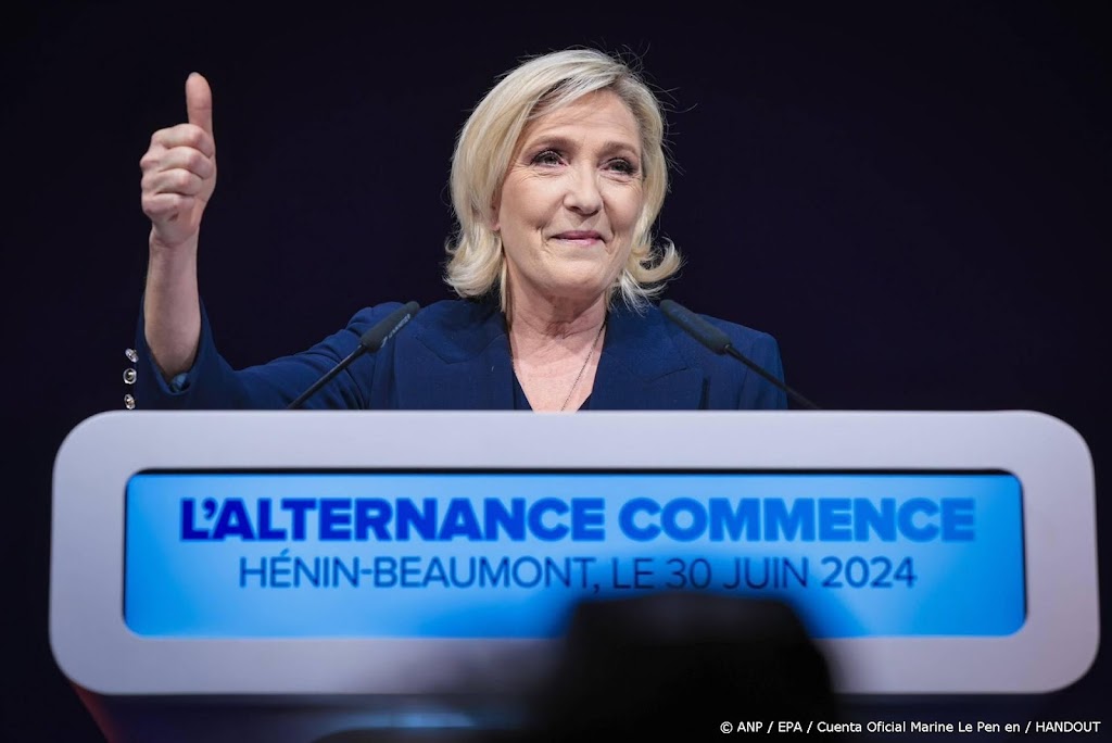 Beleggers opgelucht dat winst Le Pen minder sterk is dan gevreesd