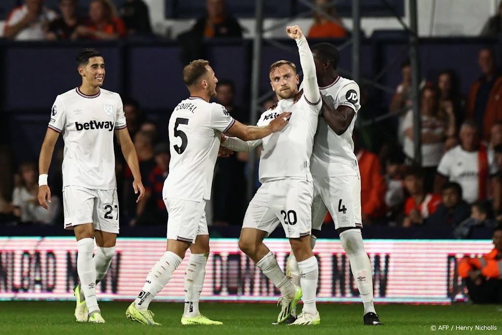 West Ham United koploper in Premier League na zege bij Luton Town