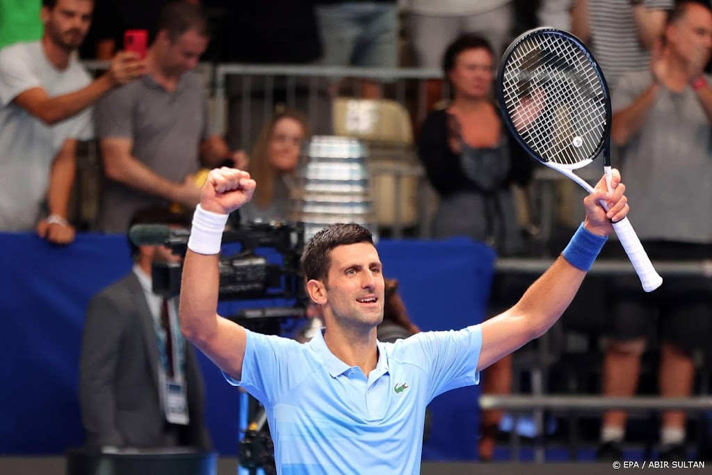 Tennisser Djokovic bereikt finale bij rentree in Tel Aviv