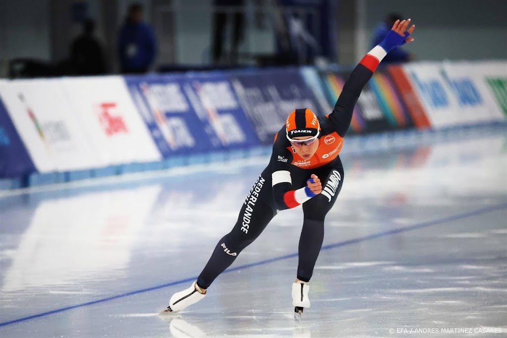 Leerdam met een lach weer aan de top op de 1000 meter 