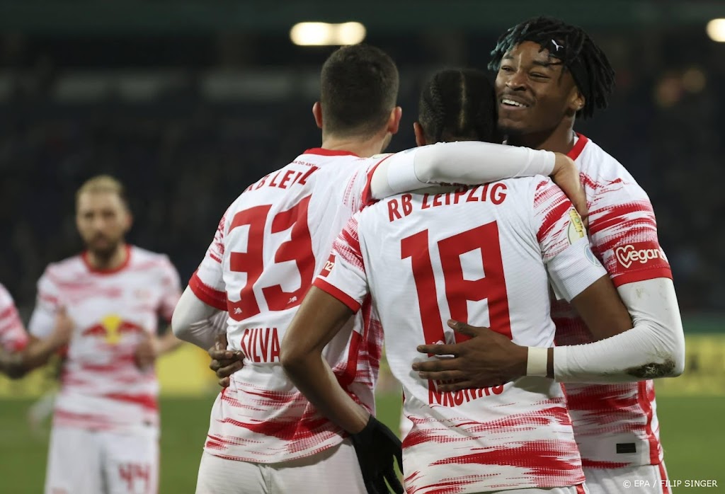 RB Leipzig na ruime zege halvefinalist in DFB Pokal