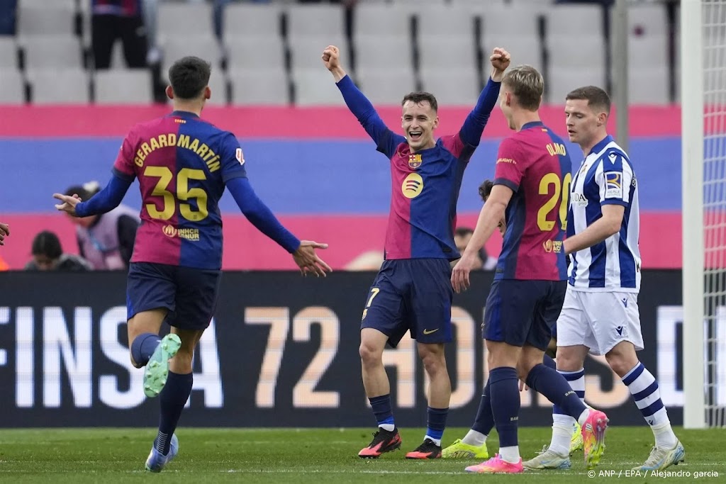 Barcelona gaat na winst op Sociedad weer aan kop in La Liga
