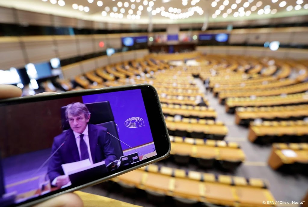 Speciale zitting EU-parlement over coronamaatregelen