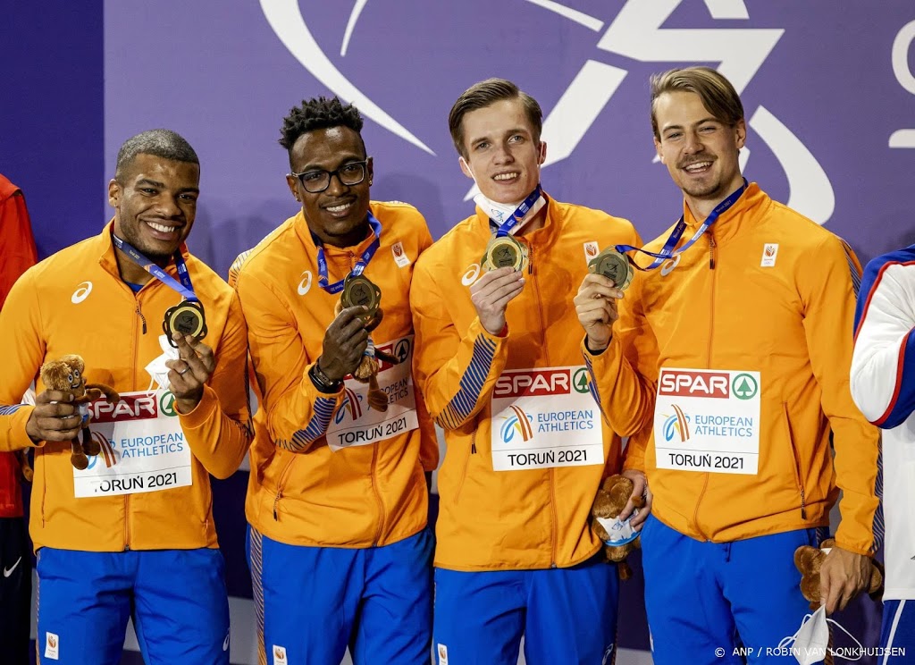 Uniek goud estafettemannen op 4x400 bij WK in Polen