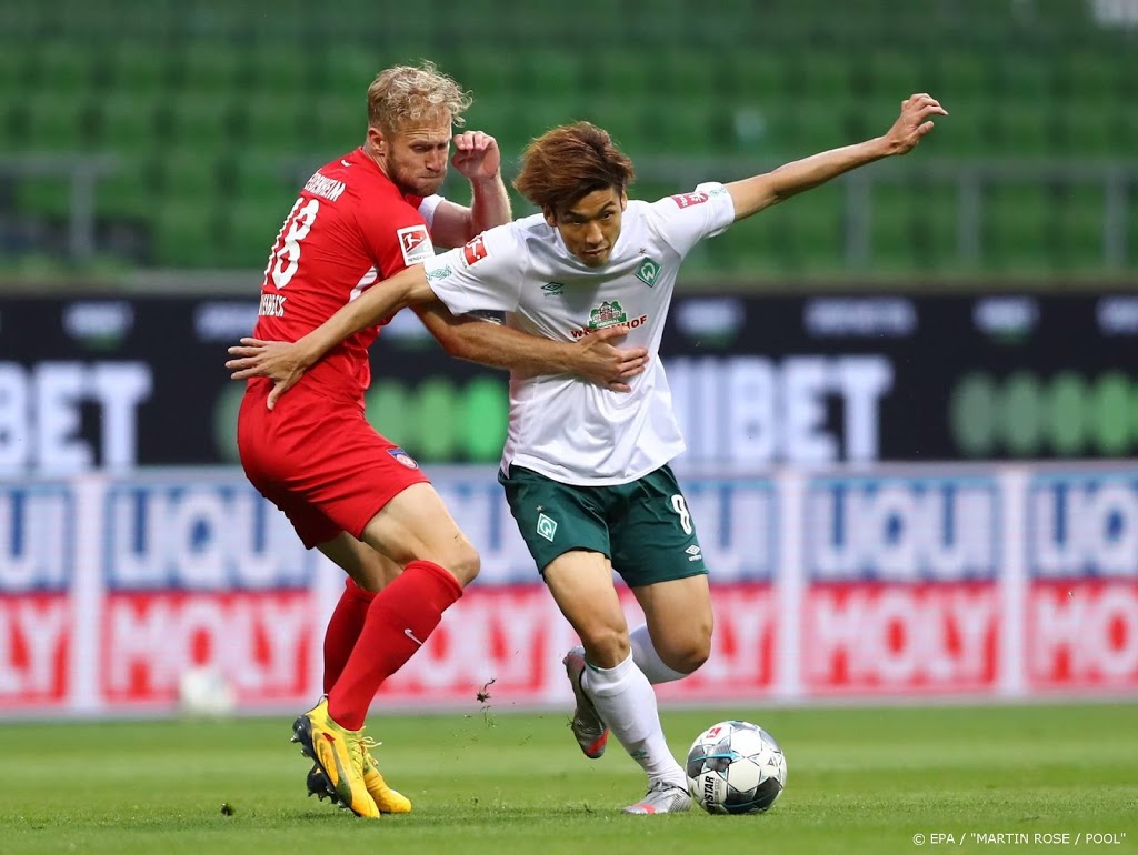 Werder Bremen kan thuis geen afstand nemen van Heidenheim