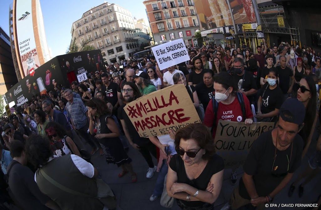 Betogers de straat op in Spanje en Marokko na migrantendoden