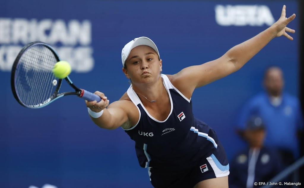 Tennisster Barty op US Open naar derde ronde
