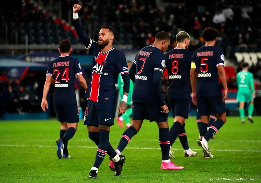 PSG haalt uit tegen Angers, Neymar scoort twee keer