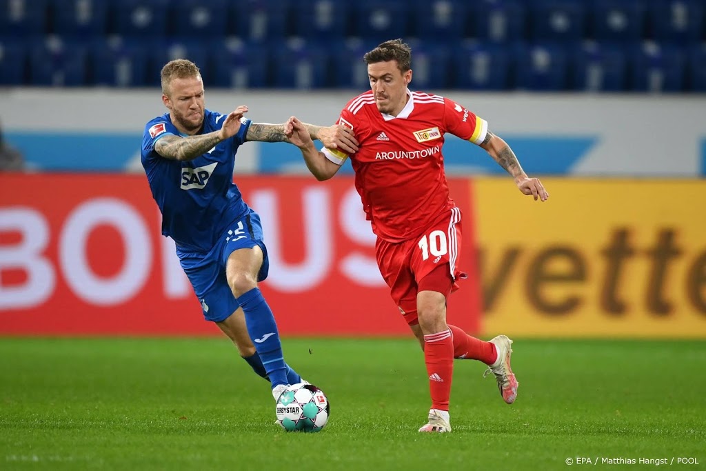 Union Berlin slaat in slotfase toe bij Hoffenheim