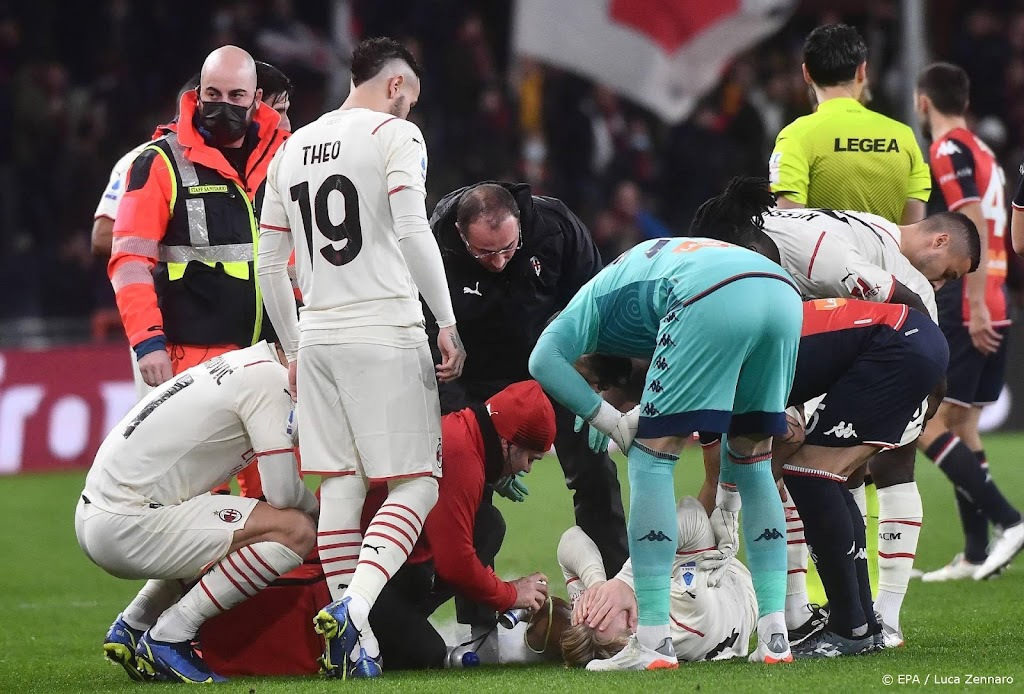 Deense international Kjær valt weg bij AC Milan