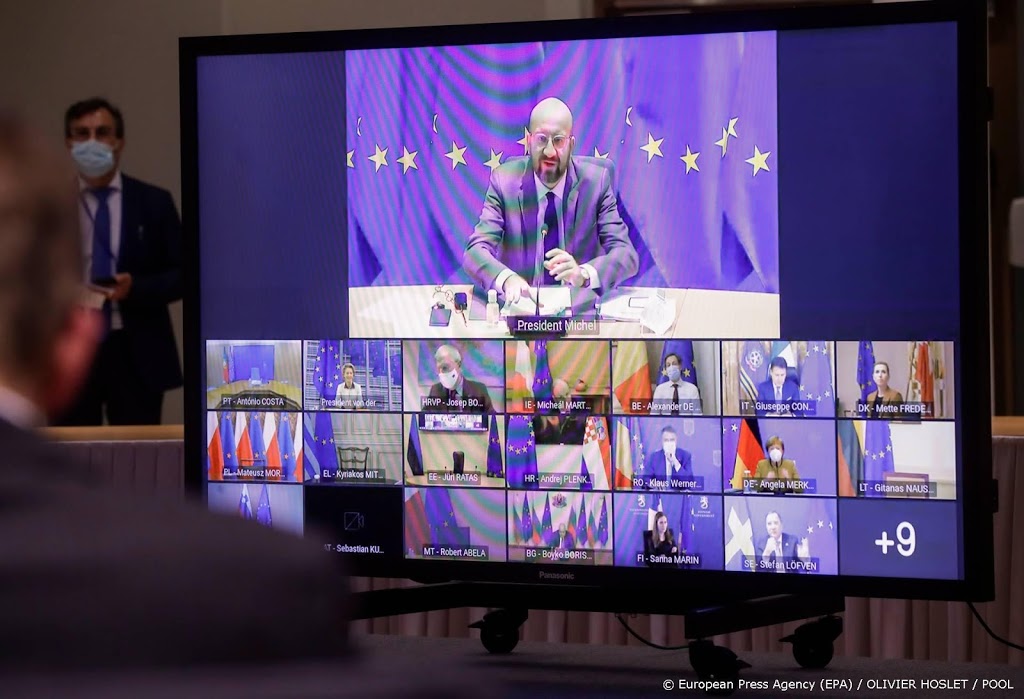 27 EU-leiders gaan opnieuw via video in corona-overleg