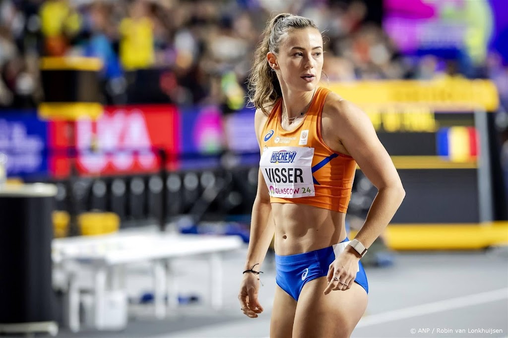 Visser trapt tegen hekje en mist WK-finale 60 meter horden