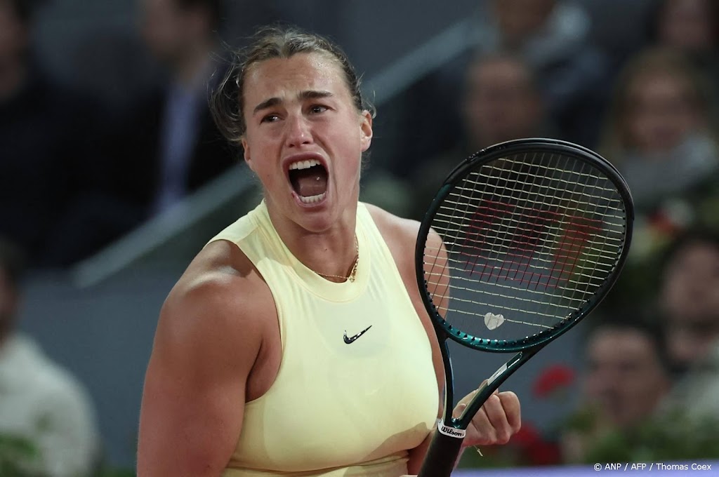 Sabalenka na zege op Rybakina opnieuw in finale van Madrid