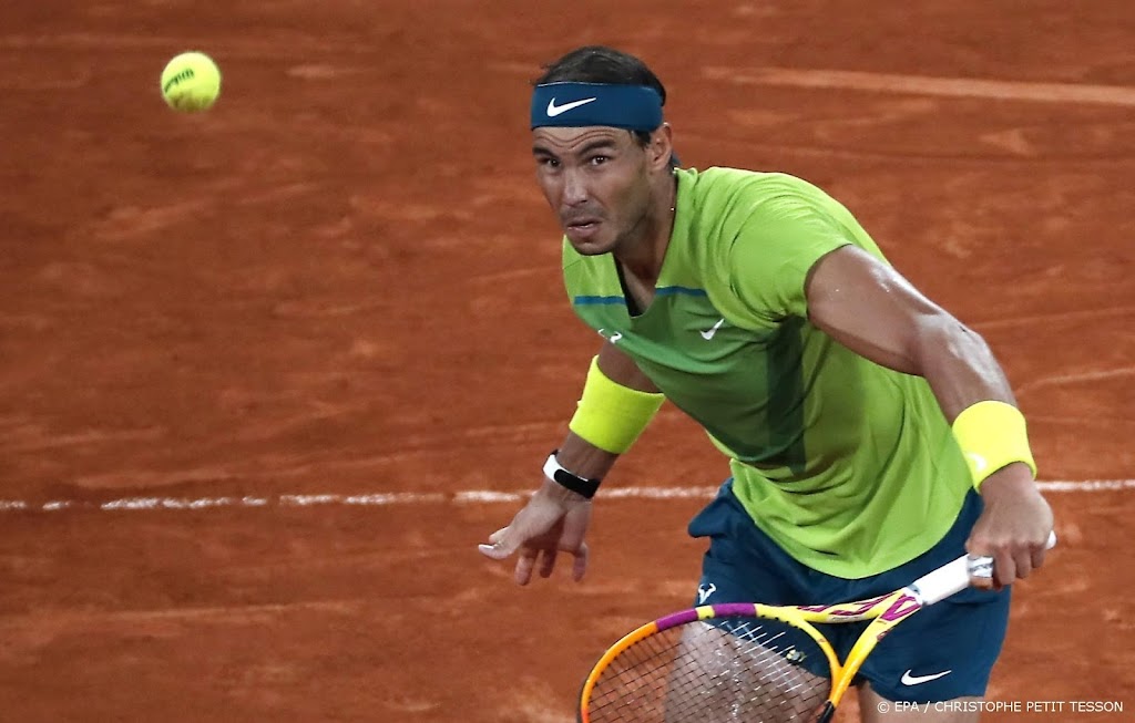 Nadal naar finale Roland Garros na opgave Zverev