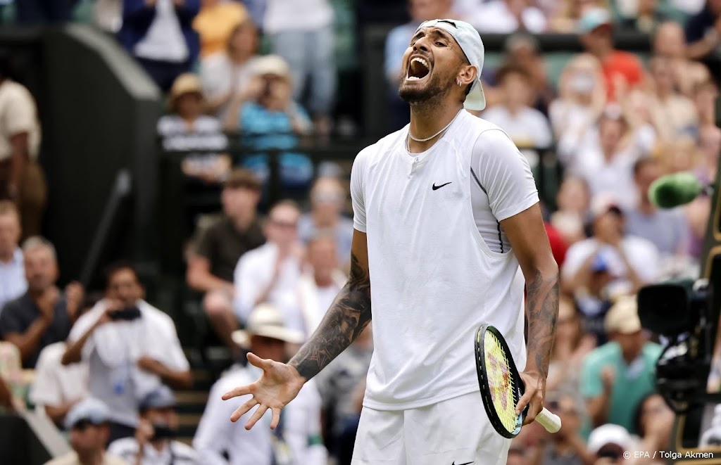 Kyrgios voor het eerst in zeven jaar naar kwartfinales grand slam
