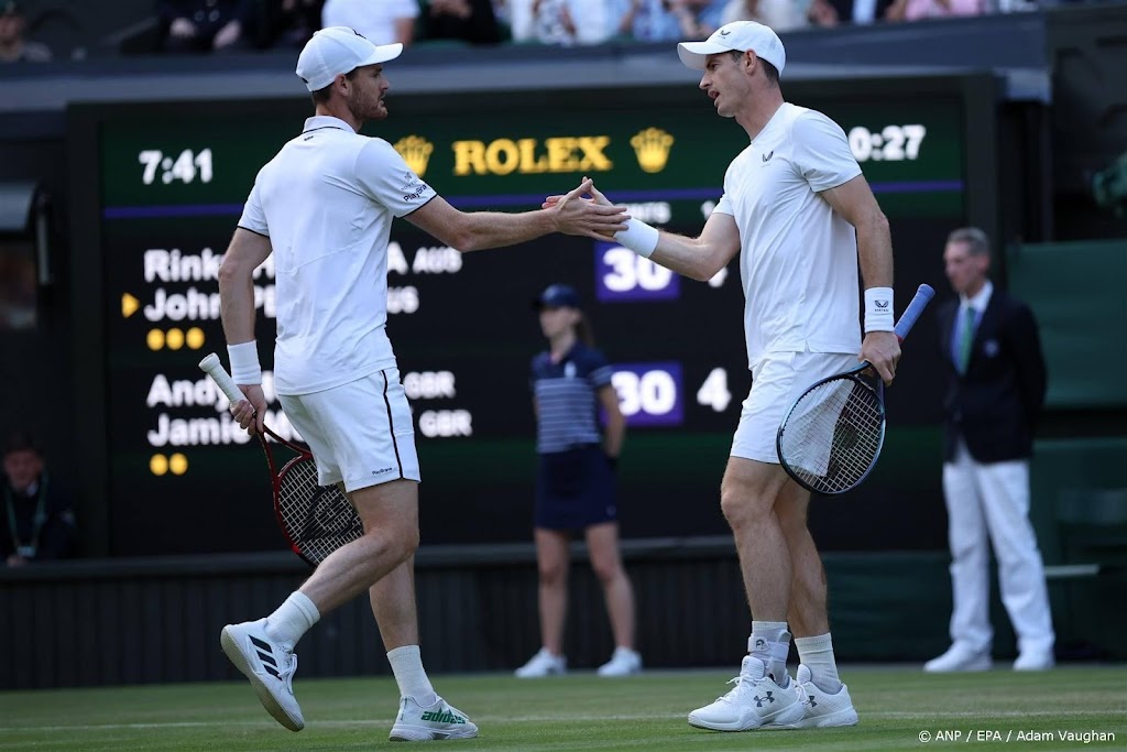 Murray verliest meteen in dubbelspel Wimbledon met broer Jamie