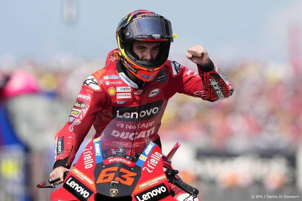 Ducati-coureur Bagnaia boekt vierde zege op rij in MotoGP