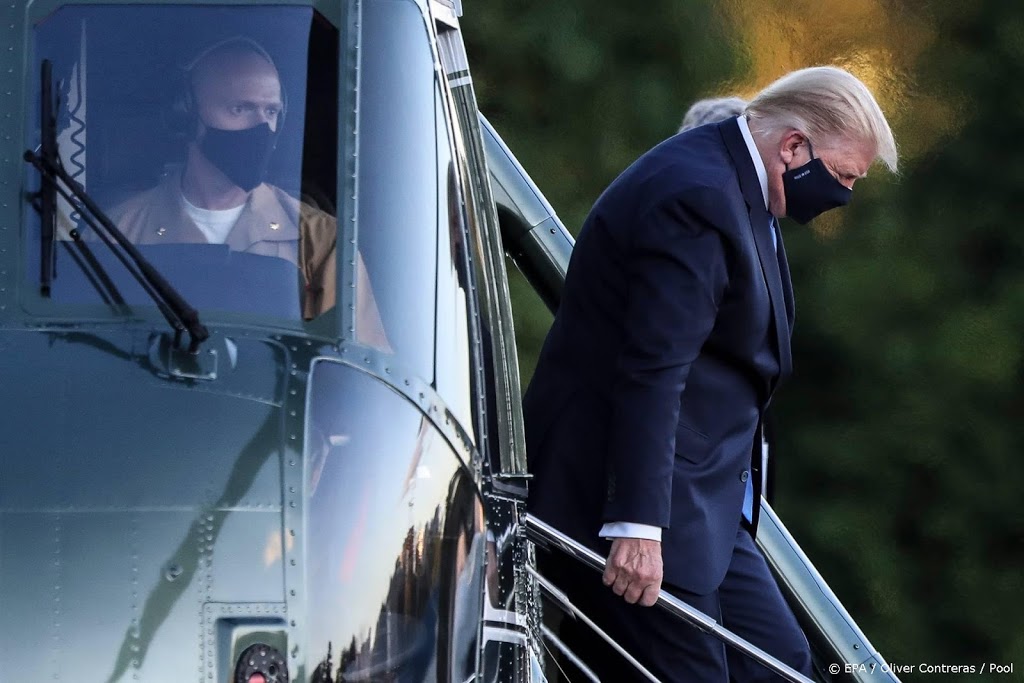 Trump: Ik voel me goed, ga spoedig weer aan het werk