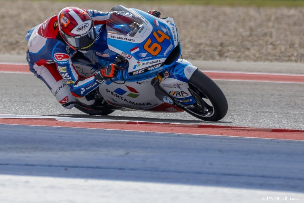 Bendsneyder start als 17e in Moto2, kort na sleutelbeenbreuk