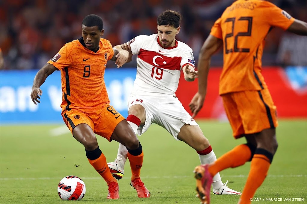 Eerste ontmoeting tussen Nederland en Turkije op eindtoernooi