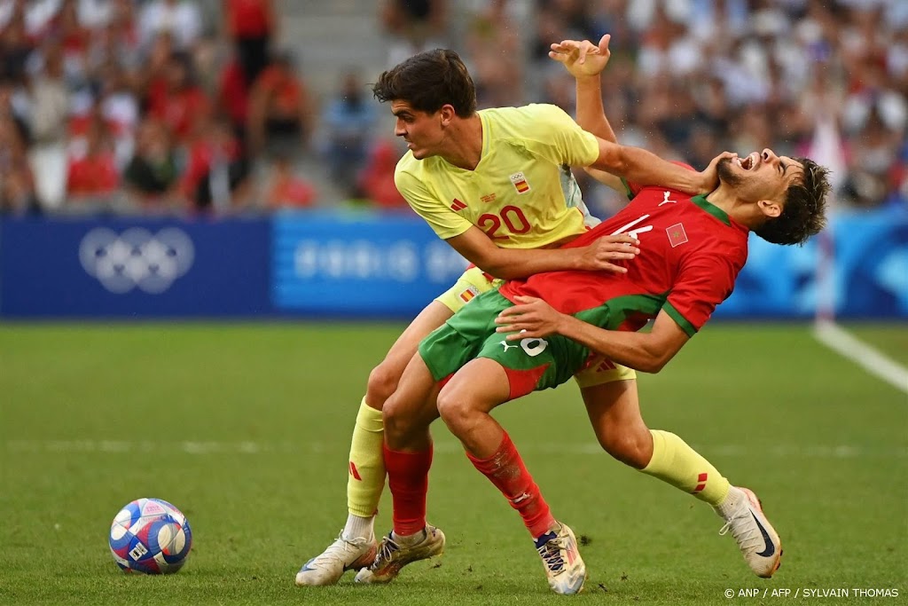 Spanje naar olympische voetbalfinale na zege op Marokko
