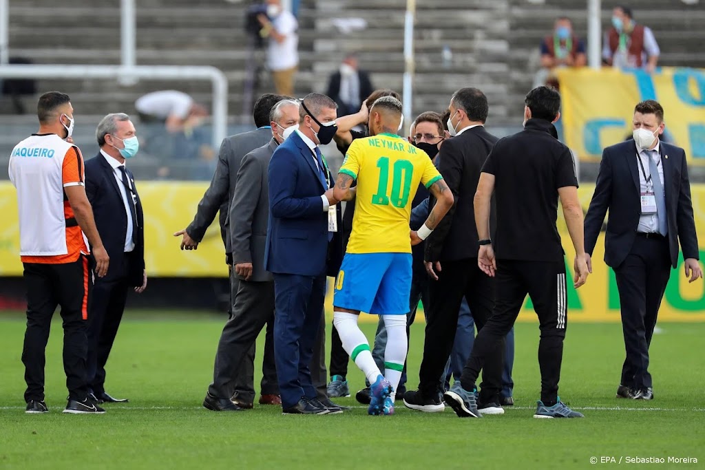 Duel Brazilië - Argentinië vanwege coronaregels stilgelegd