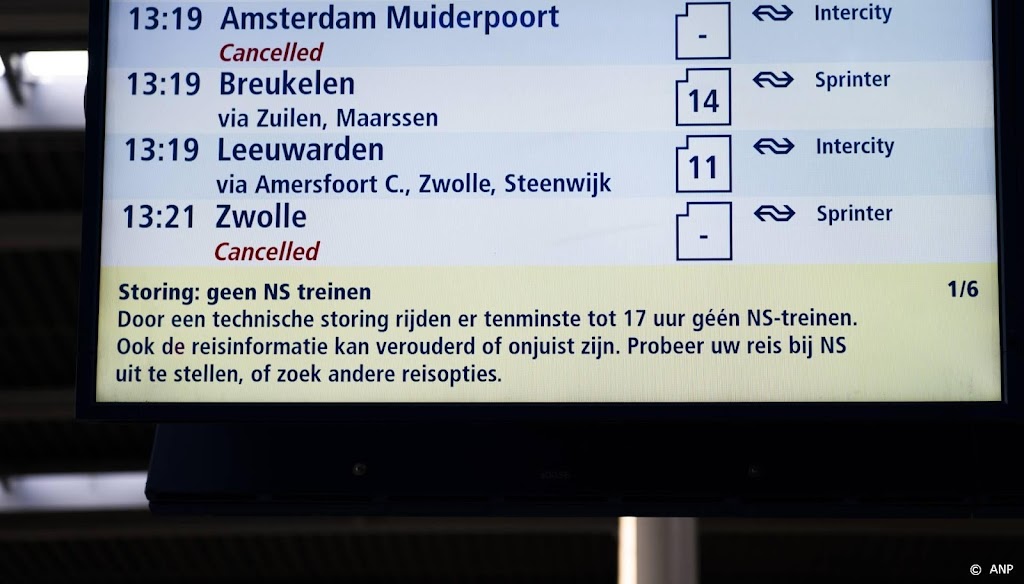 Onderzoek: NS in april onvoorbereid op grote storing