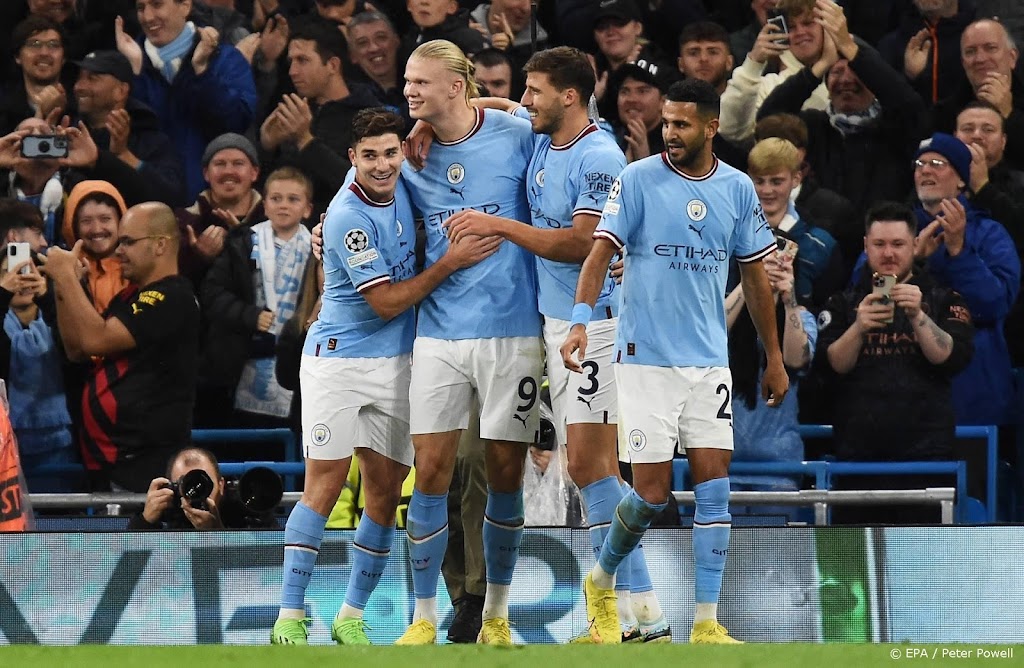 Man City en Haaland stomen door, Dortmund blijft in het spoor