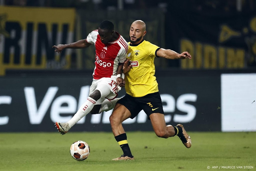 Ajax speelt ook tegen AEK Athene gelijk in Europa League