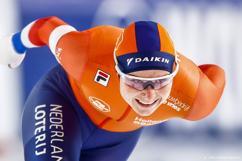 Schaatsster Groenewoud grijpt naast zege op massastart