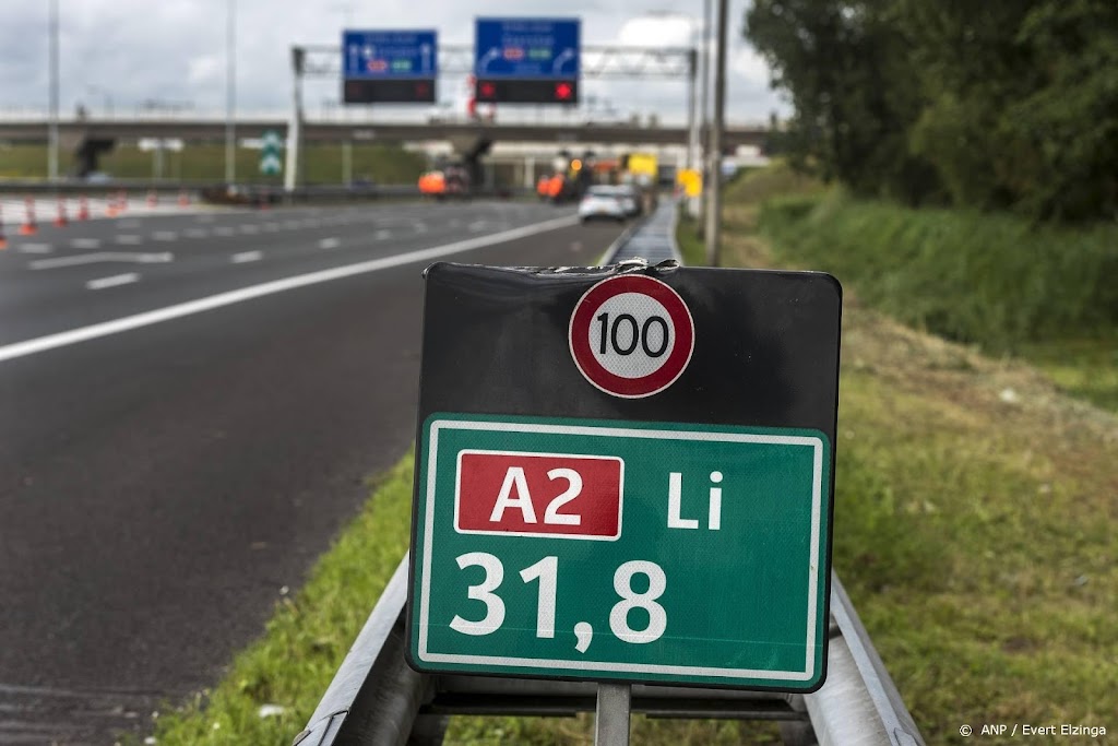 Een aanhouding bij politieactie A2, snelweg nog afgesloten