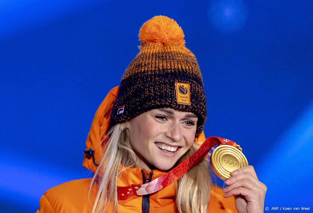 Schaatsster Schouten heeft haar gouden medaille binnen