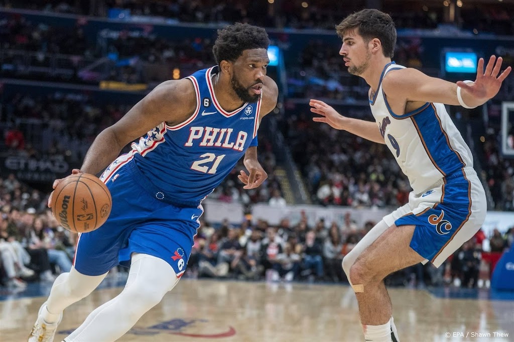 Basketballers 'Sixers' geven weer ruime voorsprong weg in NBA