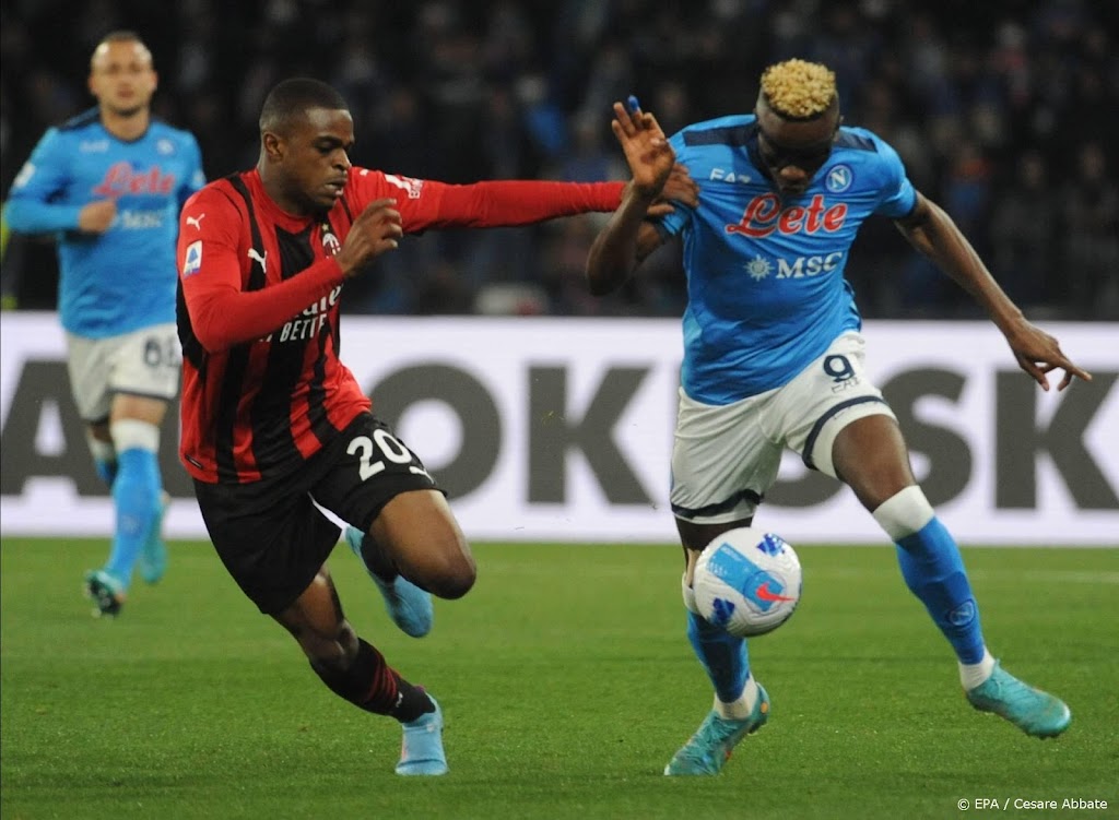 AC Milan weer koploper na krappe uitzege op Napoli