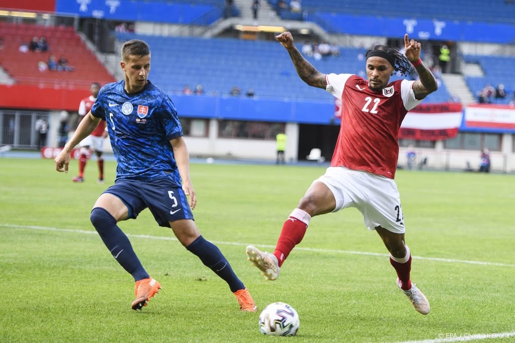 Voetballers Oostenrijk spelen gelijk tegen Slowakije
