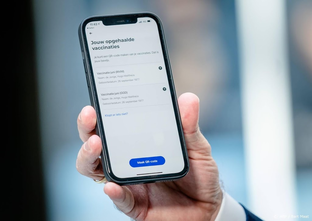 Twee problemen CoronaCheck-app nog niet opgelost