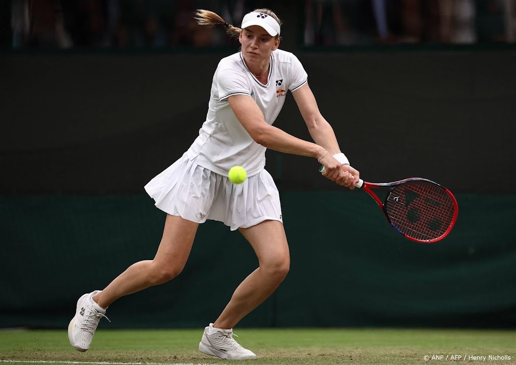 Tennisster Rybakina gunt Wozniacki één game