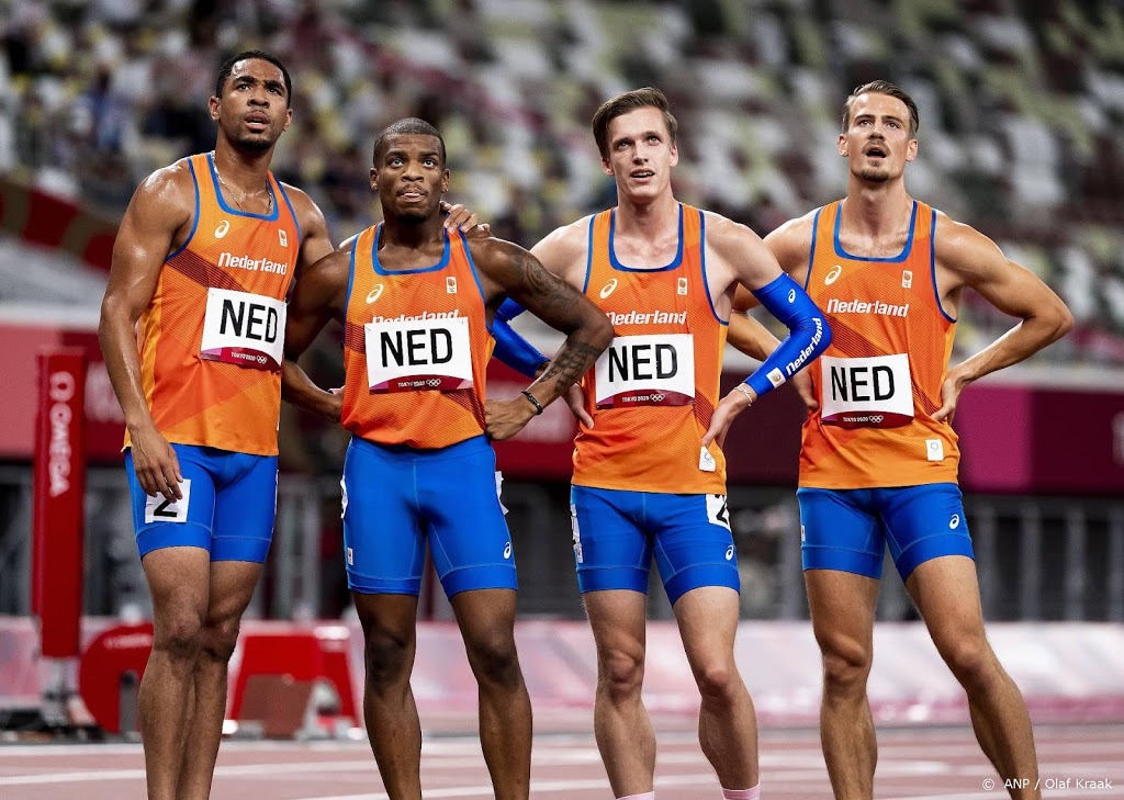 Estafettemannen 4x400 meter met recordtijd naar olympische finale