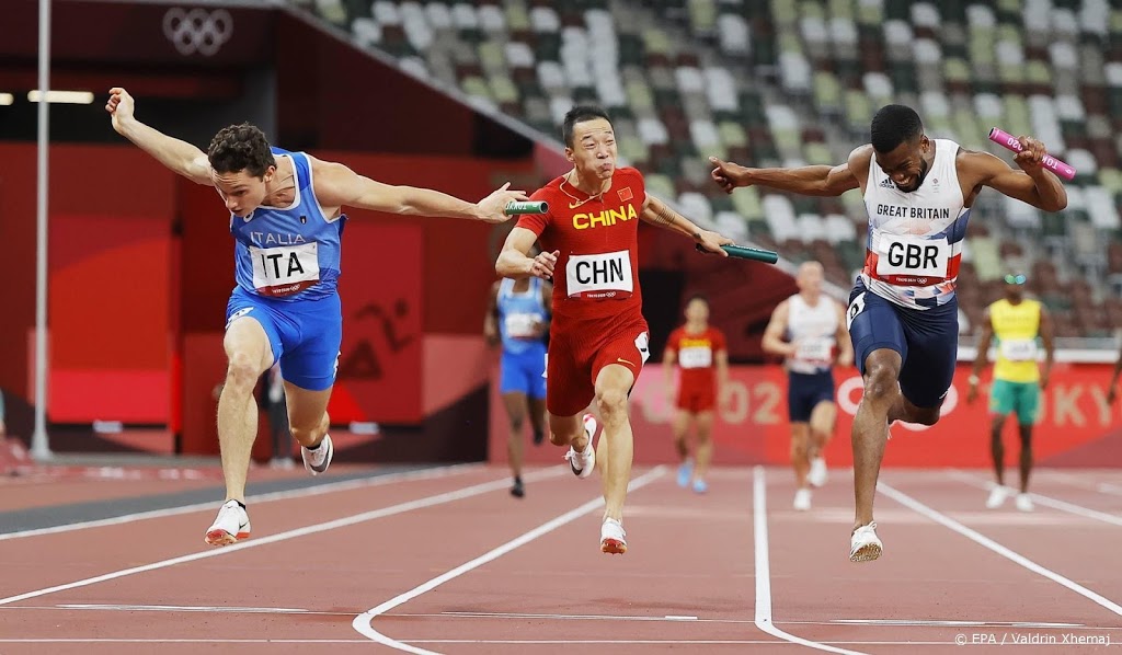 Italië wint verrassend estafette 4x100 meter bij de mannen