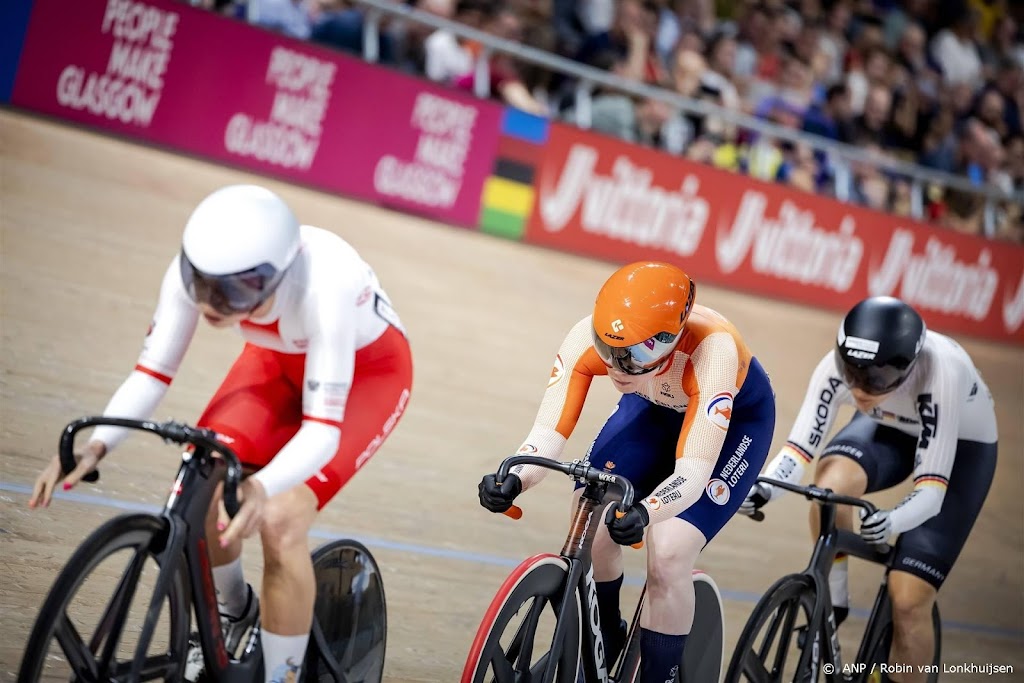 Baanwielrenster Van de Wouw mist medaille in WK-finale keirin