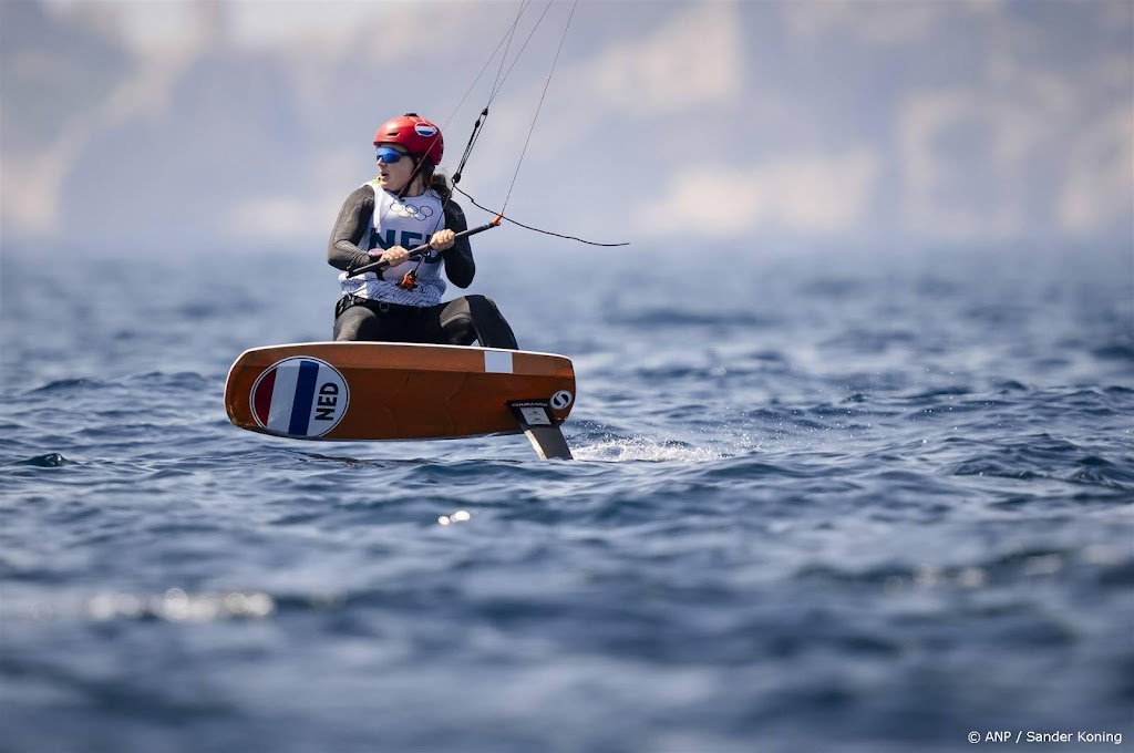 Kitesurfer Lammerts tweede in enige race van de dag op Spelen