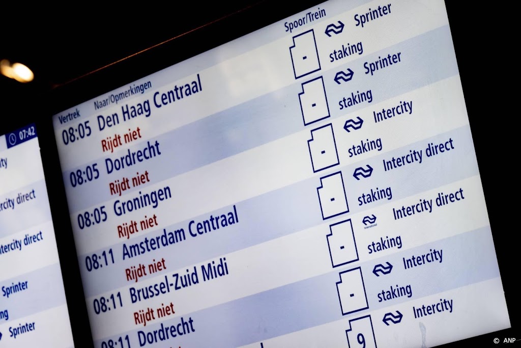 FNV Spoor: staking gaat vrijdag vooralsnog door, ondanks bod NS