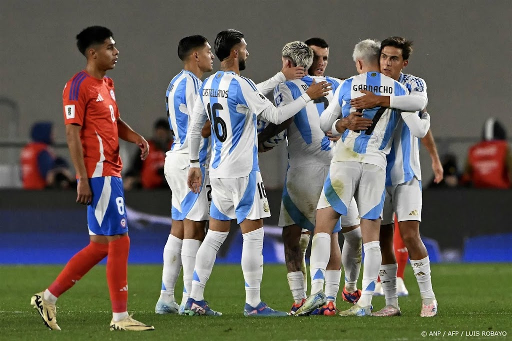 Argentinië in WK-kwalificatieduel na rust ruim langs Chili