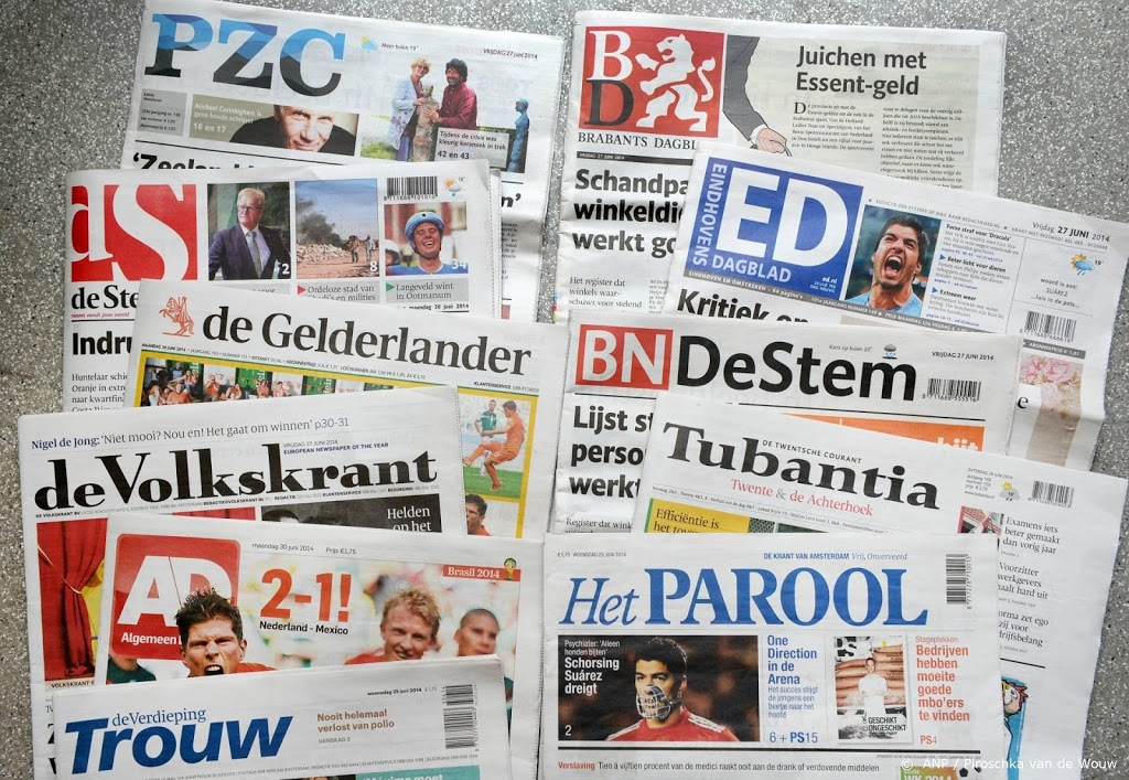 Geen ochtendkranten DPG Media en Mediahuis door extreem weer